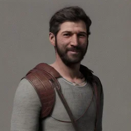 happy male adventurer