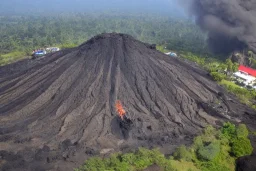 Temple city in volcano