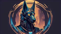 anubis cyberpunk logo