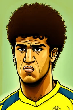 Marcos do Nascimento Teixeira Brazilian football player cartoon 2d