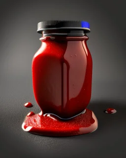 salsa sauce on black background. Photography. Realistic photo. HD. Glowing. 3d style