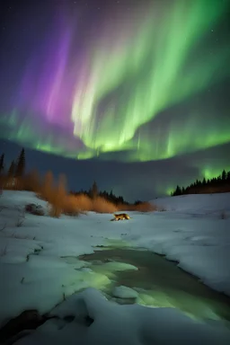 Fox Northern light borealis