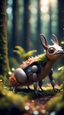a list of creatures in the forest,bokeh like f/0.8, tilt-shift lens 8k, high detail, smooth render, down-light, unreal engine, prize winning