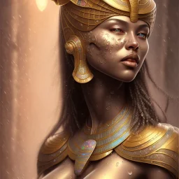 sango fantasy, fantasy magic, intricate, sharp focus, illustration, highly detailed, digital painting, concept art, matte, art germ and Boris Vallejo and kehinde wiley, masterpiece Egyptian African model sexy body silver pretty lips rain background