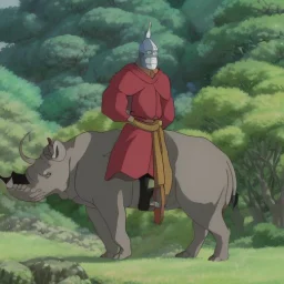 A Rhino-man Merchant with psychic powers from the medieval times