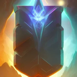 crystral altar stylized for game concept art