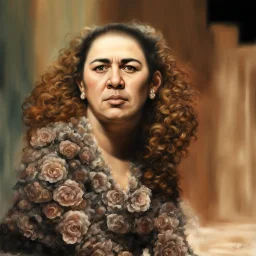 Create a highly realistic 3D scene. An imaginatively detailed rendering of Diego Maradona transforming her into a woman with the same specifications as the attached image. The method of transforming the painting in full detail. A comedic and funny touch. Ultra wide angle. Extremely realistic fine details. Highly realistic detailed display. Great full presentation and amazing drawing style. Transfer the full detailed drawing of the image at a wide and precise angle. Inspiri