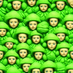 Alien Cabbage Patch Dolls.