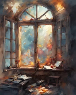 a collection of poems, a window into the world of fairy tales, a set of dreams, a light watercolor sketch, by Leonid Afremov & Benedick Bana & Atelier Olschinsky & Ian McQue