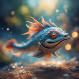 The sprite found an ancient fish, Gave it a gentle kiss, The fish sang a lullaby, And her spirit soared the sky. The dragon spun around, Feet never touched the ground, He whirled and twirled with glee, Till he was set free.,bokeh like f/0.8, tilt-shift lens 8k, high detail, smooth render, down-light, unreal engine,bokeh like f/0.8, tilt-shift lens 8k, high detail, smooth render, down-light, unreal engine