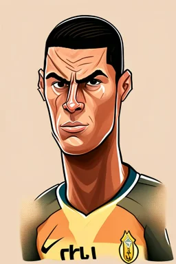 Cristiano Ronaldo Footballer ,cartoon 2d