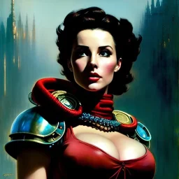 Drawing of beautiful face,'beautiful,Busty Cait(Fallout4)',intense stare, ancient skintight armor, balanciaga fashion clothe painting by gaston bussiere, greg rutkowski, yoji shinkawa, yoshitaka amano, tsutomu nihei, donato giancola, tim hildebrandt, Oil on canvas, cinematic composition, extreme detail,fit full head inside picture,16k