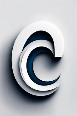 a simple abstract shapes combining the shape of an ear inside the shape of a capital letter G
