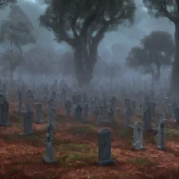 grey horror graveyard