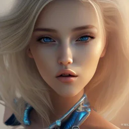 Sexy anime blonde, stormy seas, two people, Aaron Carter, romance, romantic, water, swimming, DAZ3D, soft lips, cinematic lighting, studio lighting, shine, 4K, fantastic view, girls at beach with her.