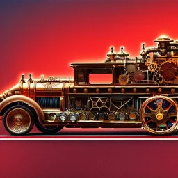 fullbody Drawing of 'sketch of Steampunk Vehicles',intricate detail,andrea bonelli,Kilian Eng,Ohrai,evan lee,Aleksandr Sidelnikov,KyuYong Eom,three quarters frontal aerial view,toned colors,16k