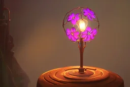 Flor dentro de uma lâmpada