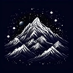 اروع جبل ثلج نجوم منسب لتيشيرت