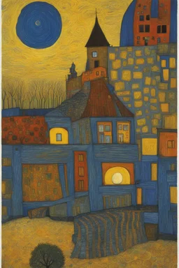 Why should I fear that which can only exist when I do not?; symbolism; Contemporary; Van Gogh; Hundertwasser; Klimt