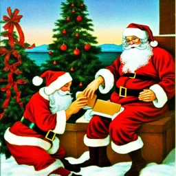 Santa eating children