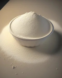 a thin and round flour. Realistic photo. HD. Glowing. 3d style.