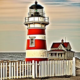 A lighthouse is also a barber shop pole.