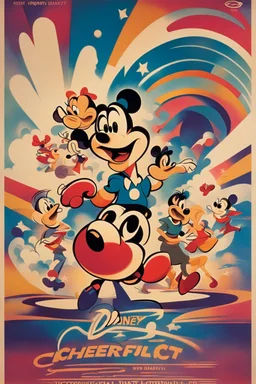 nostalgic Blast from the Past poster cheerfull disney abstract