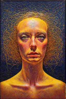 delicate ego of a narcissist; neo-surrealistic optical art