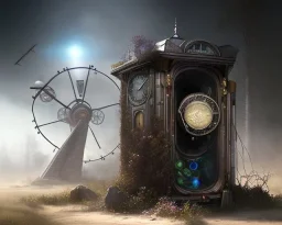 magic time travel machine, intricate, realistic