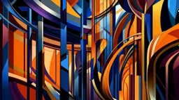 lyrical abstraction, vector art by charles sheeler. vibrant, ultra sharp, extreme high detail, super resolution, cinematic, perfect composition, concept art, dramatic lighting, 8k resolution, award winning artstation, on artstation, front