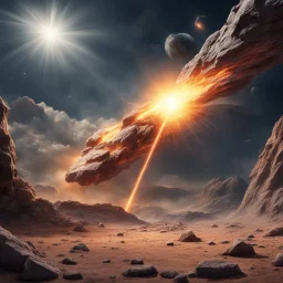 The moment of the meteorite impact 65 million years ago