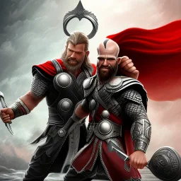 Thor and Kratos Realistic