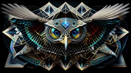 impossible octaedric jeweled paradox geometry impossible hawk with many eyes