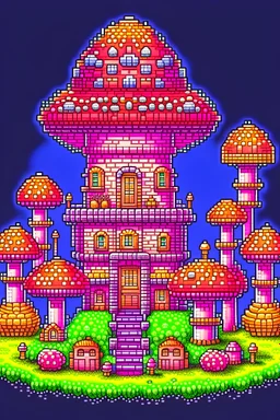 pixel mushroom palace