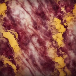 Hyper Realistic maroon & yellow marble texture with rustic background & vignette effect