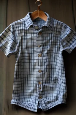 boy shirt, 8 old, fabric, short sleeve.