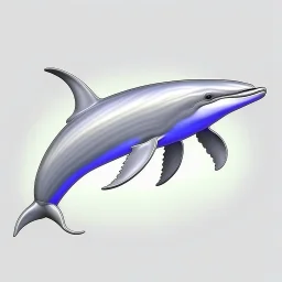 a realistic illustration of a Dolphin, detailed