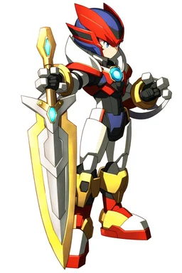 Megaman Zero Omega, Black and Red Armor, Lightning Sword, HD, Clean, Fixed Hands