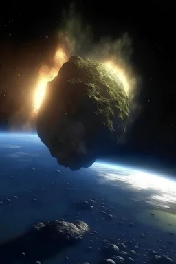 ultra-realistic, world ending meteor