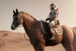 Riding horse astronaut mars unreal engine 5, octan render