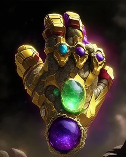 infinity gauntlet has six infinity stones The size of a human hand In the hands of a powerful man