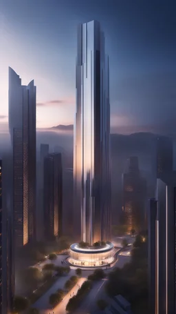 comple tower, mega architecture, epic, simple background, ultra realistic, amazing civil design, city dreamscape, cinematic photo, ultra detailed