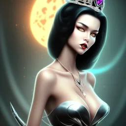 Sexy evil queen black hair full image