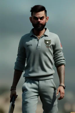 Virat Kohli, highly detailed, cinematic 16k