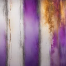 Hyper Realistic purple, golden, maroon & silver gradient texture on rustic-marble-wall