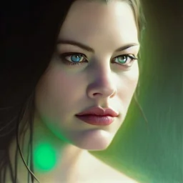 Epic Drawing of a Photorealistic dramatic hyperrealistic Liv Tyler,Crystal green eyes , elegant, emerarld necklace, by WLOP, Artgerm ,Greg Rutkowski, Alphonse Mucha, Sandro Boticcelli, Gustav Klimt ,Beautiful ,busty, dynamic,shadows,Artstation,concept design art,Octane render,8K