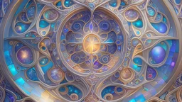 art by Alfons Mucha and Patrick Woodroffe, stained glass motif, bilateral symmetry, Ouroboros, infinity symbol, mystical, mechanistic, metaphysical, serpentine, cosmic, nebula, HD 4K, sharp detail, photo-realistic, octane rendering, award winning photography, cinematic lighting