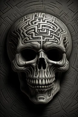 Shape of labyrinth in a skull