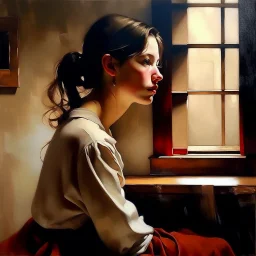 Oil painting.