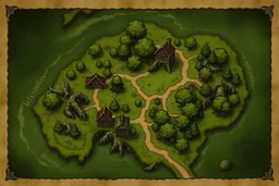 dnd Whispering Woods map